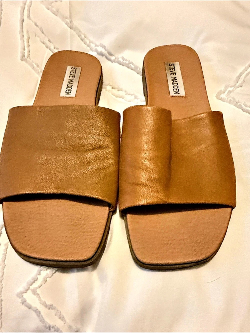 Steve Madden Women's Brown Slide Sandals